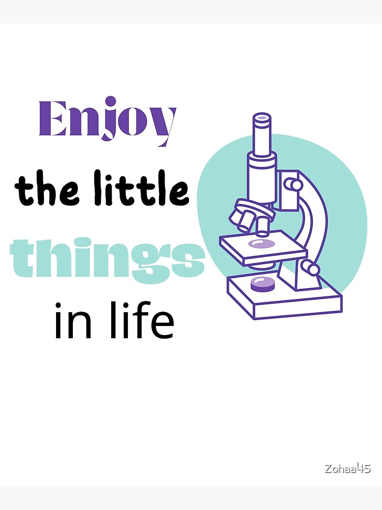 "funny microscope, microbiologists biology nerd science lab" Poster for