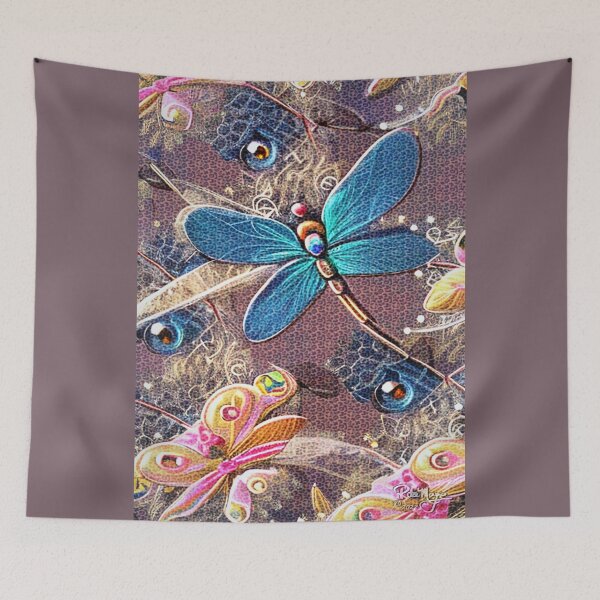 Item preview, Dragonflies and Lace designed and sold by RitaMaye.
