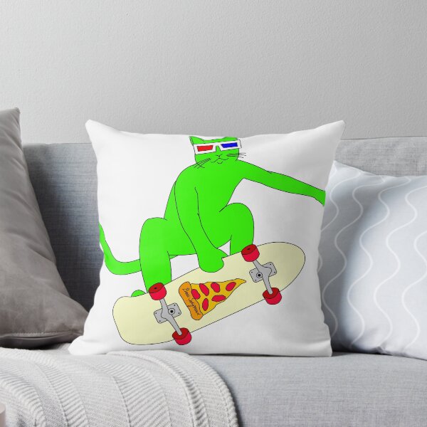 Item preview, Psychedelic Skateboarding Pizza Cat - Z-Cat # 2 designed and sold by Brock Springstead.