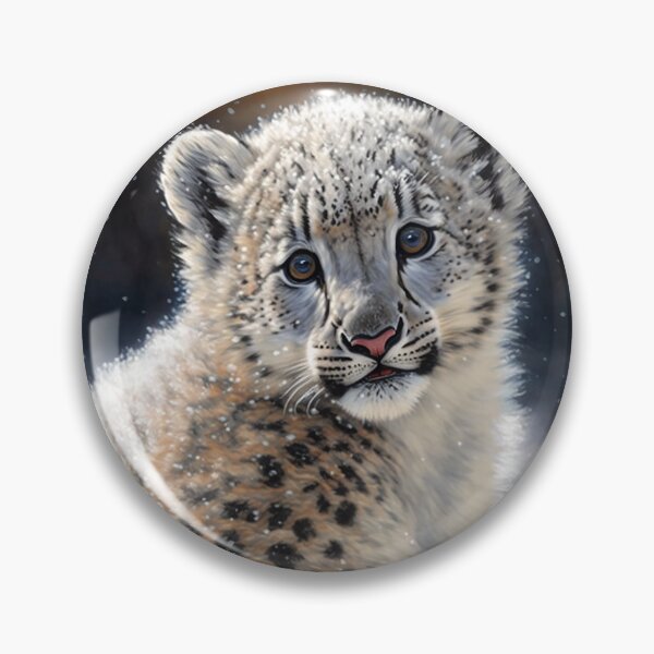 Item preview, Snow Leopard Cub designed and sold by GummywormDesign.