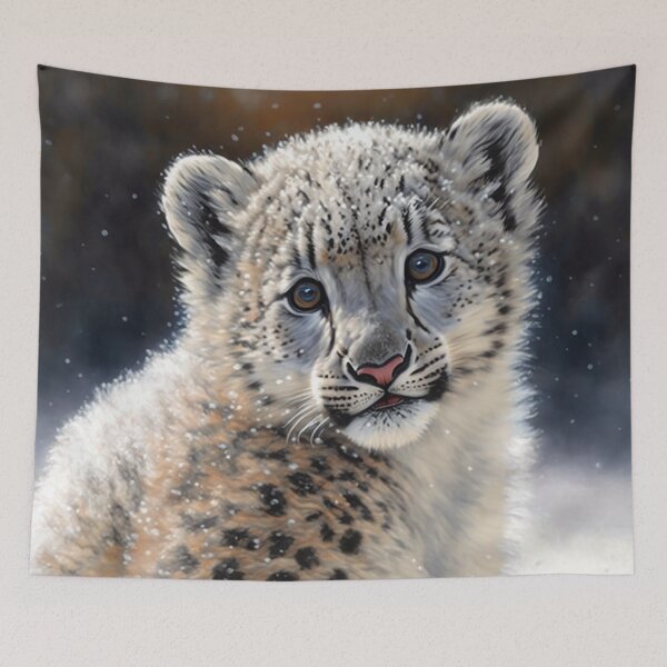 Item preview, Snow Leopard Cub designed and sold by GummywormDesign.