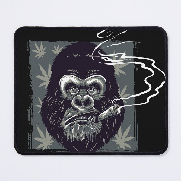 Artikelvorschau, Gorilla, der Unkraut raucht entworfen und verkauft von RebeccaRe.