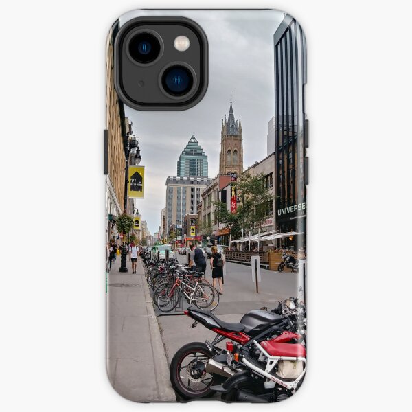 Montreal, #Montreal #City, #MontrealCity, #Canada, #buildings, #streets, #views, #people, #tourists, #pedestrians, #architecture, #flowers, #monuments, #sculptures, #Cathedral, #Commercial #building iPhone Tough Case