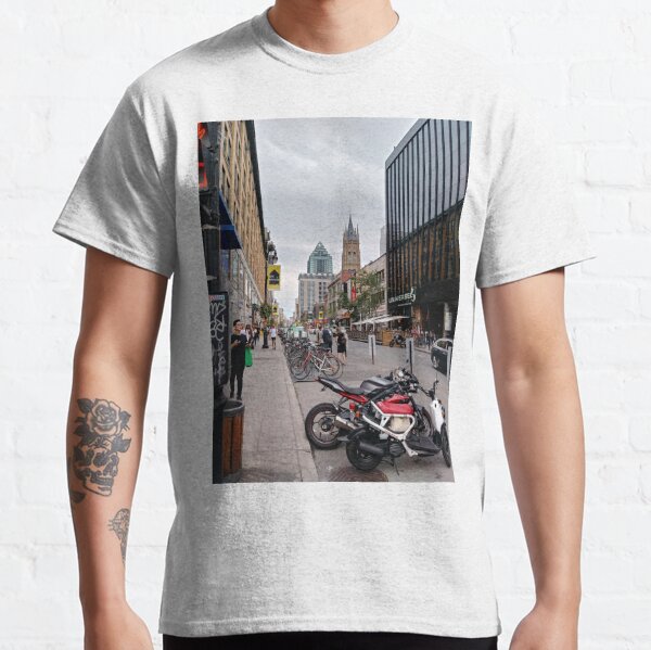 Montreal, #Montreal #City, #MontrealCity, #Canada, #buildings, #streets, #views, #people, #tourists, #pedestrians, #architecture, #flowers, #monuments, #sculptures, #Cathedral, #Commercial #building Classic T-Shirt