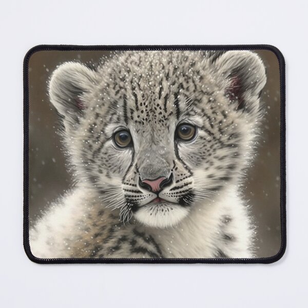 Item preview, Sitting Snow Leopard Cub designed and sold by GummywormDesign.