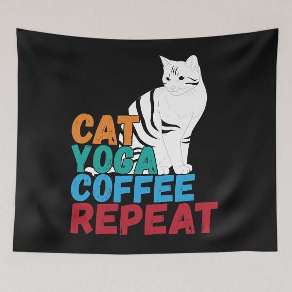 Item preview,  Cat and Yoga and Coffee lover :Yoga Lover Quotes  designed and sold by remonss.