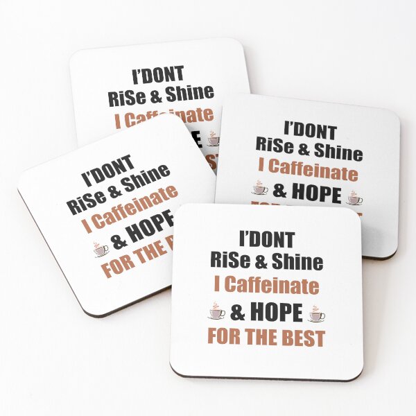 Item preview, I Caffeinate & Hope For The Best - Funny Coffee Lover Gift  designed and sold by Ambilart1.