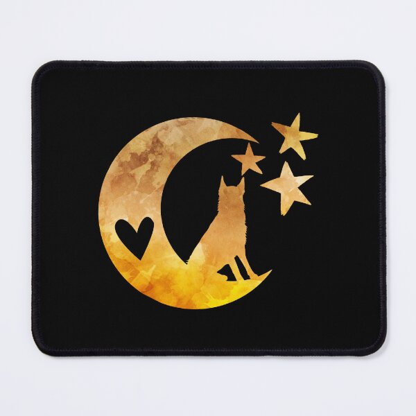 Item preview, Belgian Malinois Dog Moon Stars Art designed and sold by BittenByErmines.