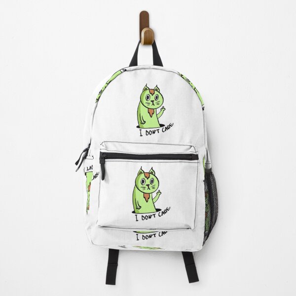 Item preview, I don’t care green cat designed and sold by Anton-Domin-Art.