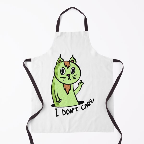 Item preview, I don’t care green cat designed and sold by Anton-Domin-Art.