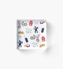 Stranger Patterns Acrylic Block