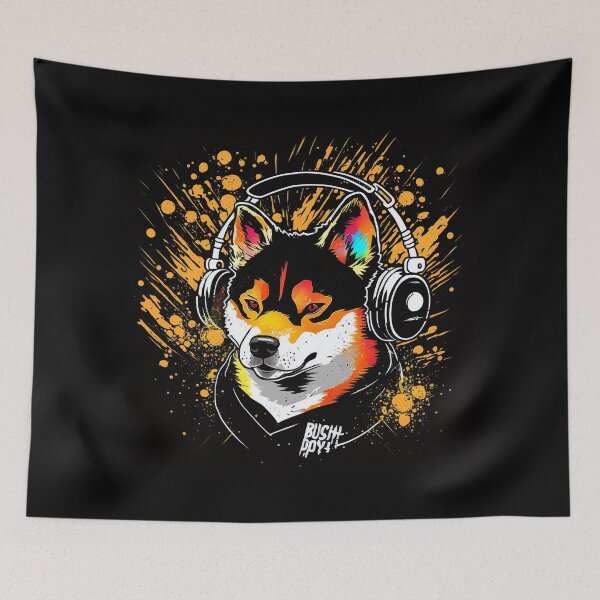 Item preview, Shiba Inu listens to music designed and sold by MAV-Arts.
