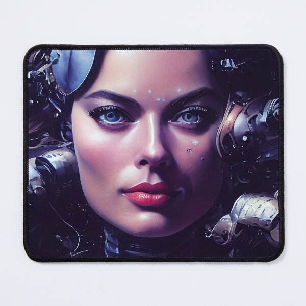 Item preview, Cyber Girl Portrait designed and sold by BossRangoon.