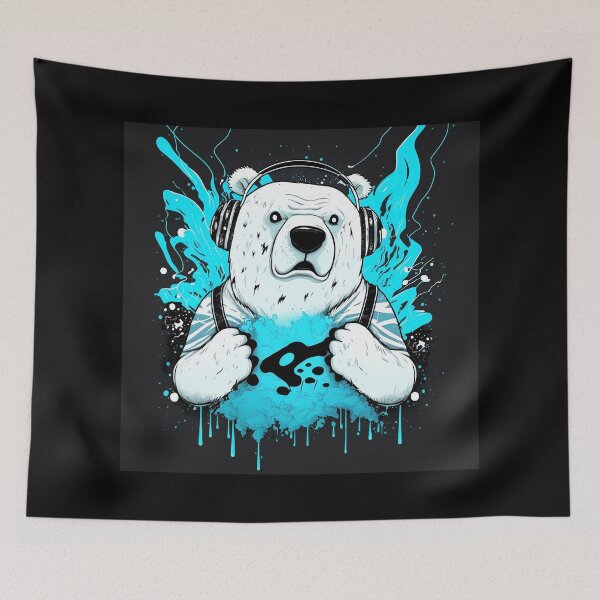 Item preview, Polar bear listens to music designed and sold by MAV-Arts.