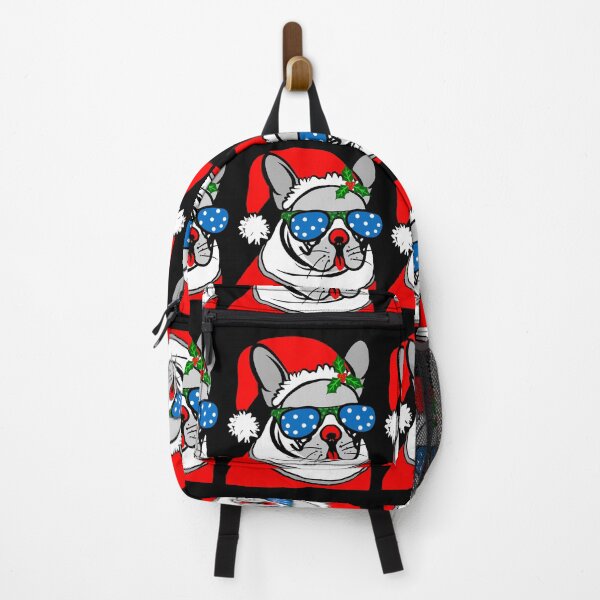 Item preview, Adorable Christmas French Bulldog Art – Festive Frenchie Dog in Santa Hat designed and sold by Vividality.