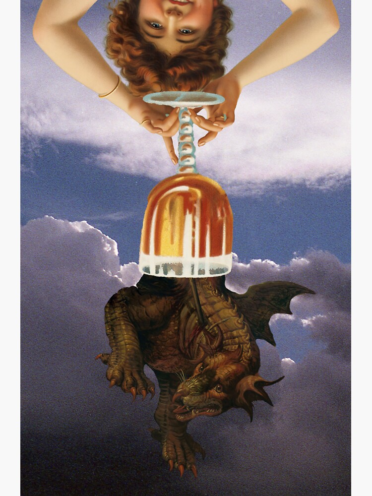 Thumbnail 3 of 3, Sticker, Into Your Cups designed and sold by WildRootsArt.