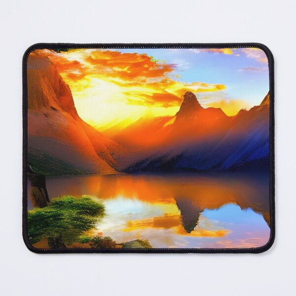 Item preview, Mountain Sunset Artwork designed and sold by The Love Quill.