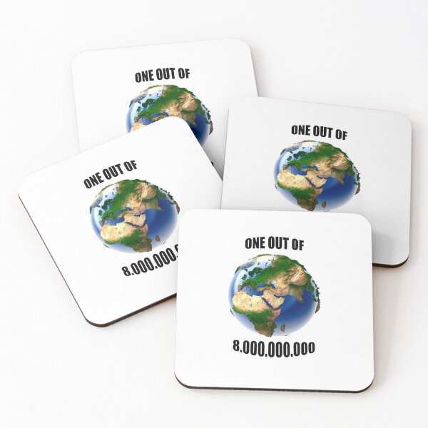 Item preview, ONE OF 8,000,000,000, 8-BILLION Funny Population Meme designed and sold by Ambilart1.