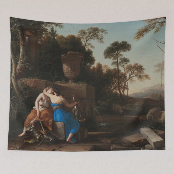 Item preview, The Kiss of Peace and Justice | Laurent de La Hyre | 1654 Greek Mythology Art designed and sold by CJET.