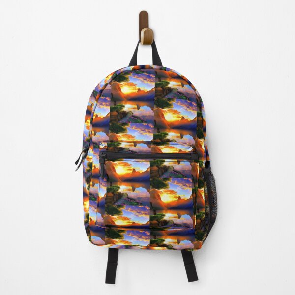 Item preview, Mountain Sunset Artwork designed and sold by The Love Quill.