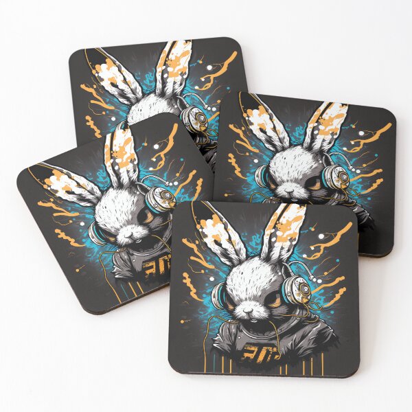 Item preview, Angry rabbit listens to music designed and sold by MAV-Arts.