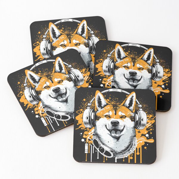 Item preview, Shiba Inu listens to music designed and sold by MAV-Arts.