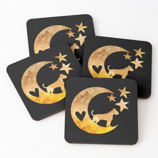 Item preview, Boxer Dog Moon Stars Art designed and sold by BittenByErmines.