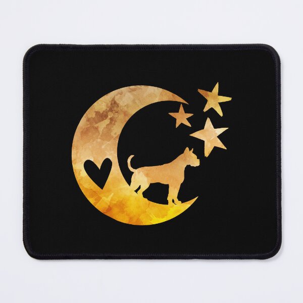Item preview, Boxer Dog Moon Stars Art designed and sold by BittenByErmines.