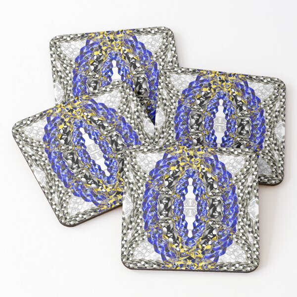 Item preview, Blue chains - Vortexic collection designed and sold by Anas Xenophon.