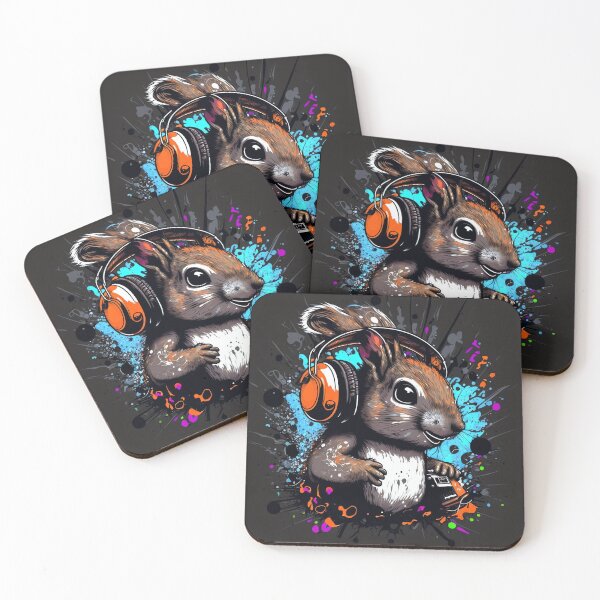 Item preview, Squirrel is listening to music designed and sold by MAV-Arts.