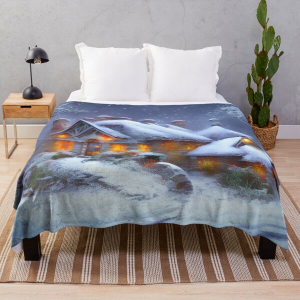 Item preview, Winter landscape with Cabin designed and sold by Alt-Art-Digital.
