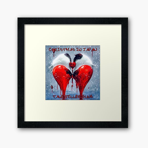 Christmas in Japan by Tale Teller Club Record Cover Art by iServalan CDM Music Track Framed Art Print