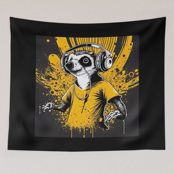 Item preview, Dancing ferret listens to music designed and sold by MAV-Arts.