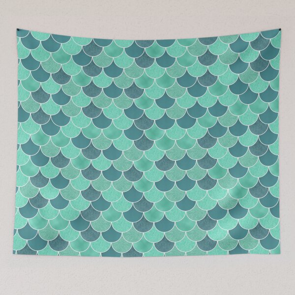 Item preview, Mermaid Scales Sea Green designed and sold by UrbanEpiphany.