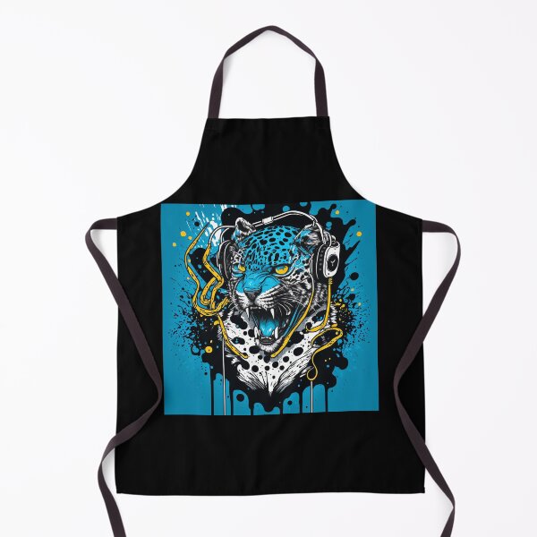 Item preview, Aggressive leopard listens to music designed and sold by MAV-Arts.