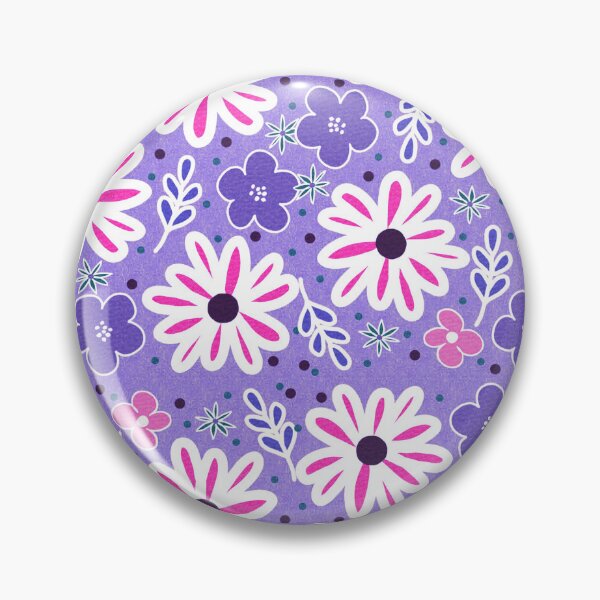 Artikelvorschau, Retro violettes, rosa und lila Blumenmuster-Muster entworfen und verkauft von DEC02.