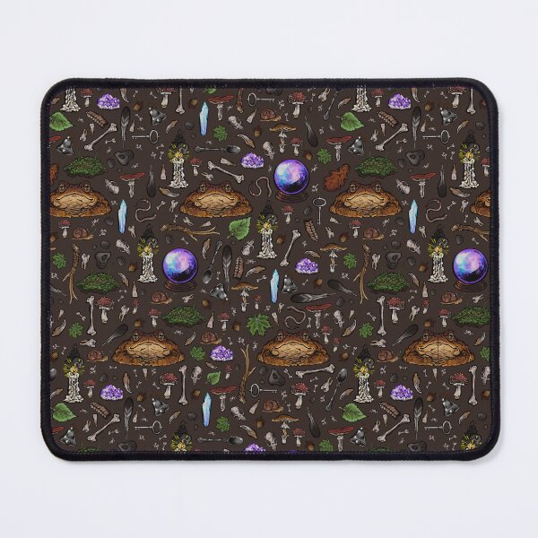 Artikelvorschau, Goblincore Found Treasures Toad Pattern and Sticker Set entworfen und verkauft von Oblatrate.