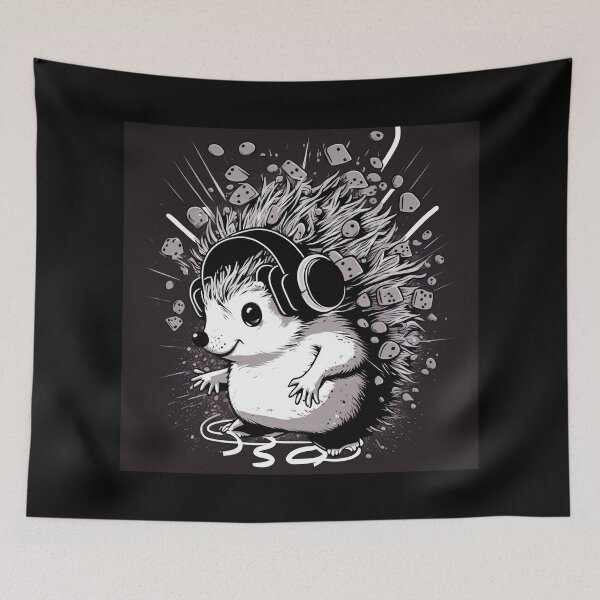Item preview, Hedgehog listens to music designed and sold by MAV-Arts.