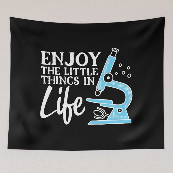 Item preview, Enjoy the Little Things in Life Funny Microscope Men Women  designed and sold by Pexilus.