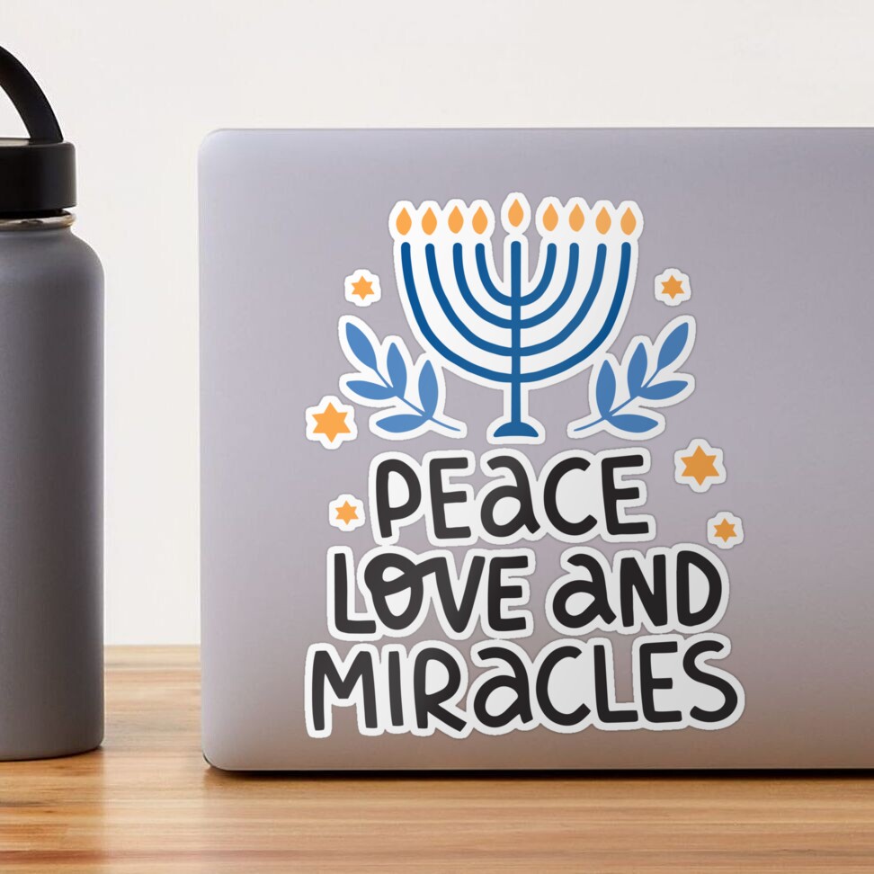 Peace Love Hanukkah 16oz Tumbler