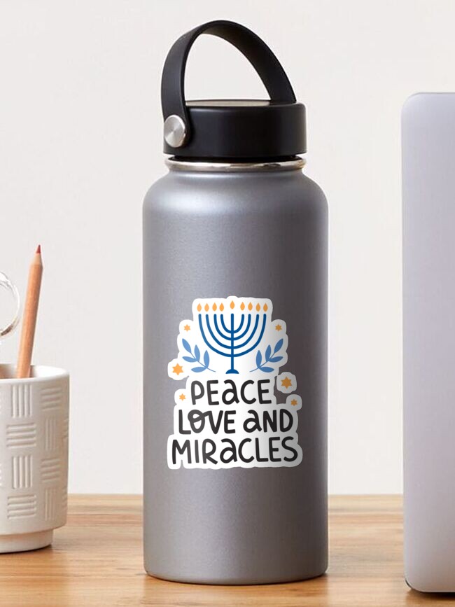 Peace Love Hanukkah 16oz Tumbler