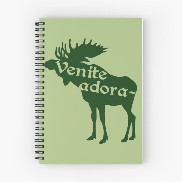 Item preview, Venite Adora-moose (Venite Adoramus : O Come Let Us Adore Him) Funny Catholic Latin Christmas Humor designed and sold by TheCatholicLady.
