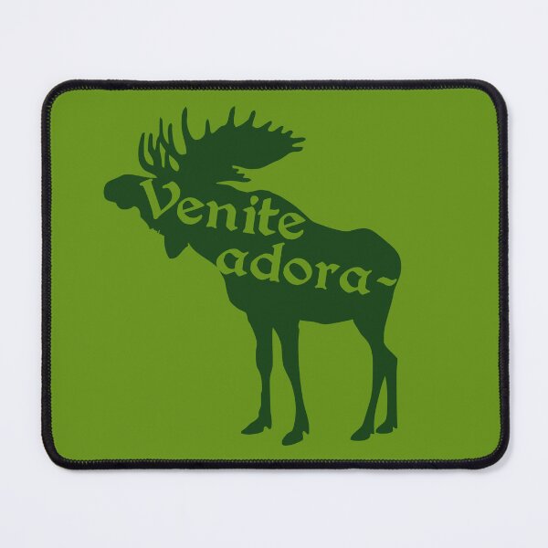 Item preview, Venite Adora-moose (Venite Adoramus : O Come Let Us Adore Him) Funny Catholic Latin Christmas Humor designed and sold by TheCatholicLady.