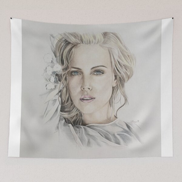 Item preview, Charlize Theron drawing designed and sold by cckia27.