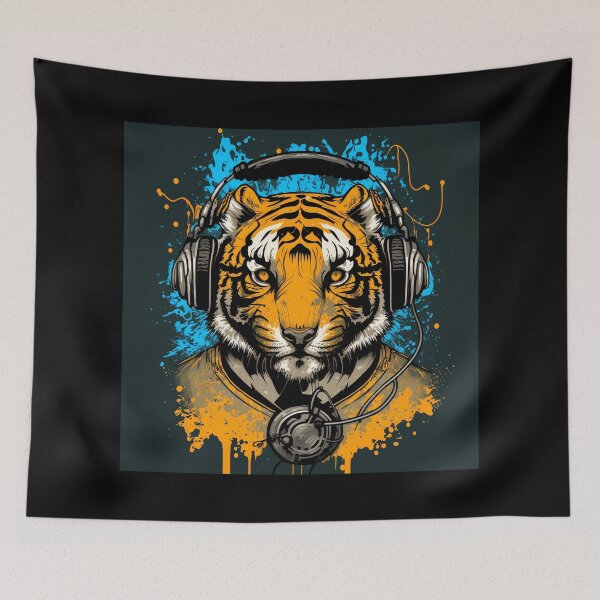 Item preview, Tiger listens to music designed and sold by MAV-Arts.