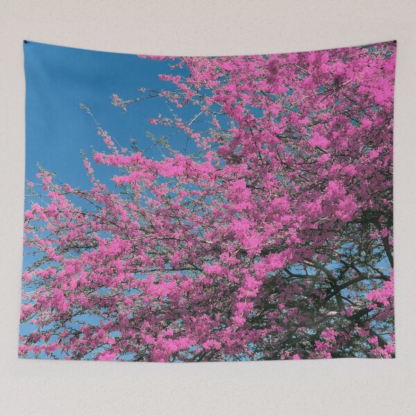 Item preview, Pink Flowering Tree In Teal Blue Sky designed and sold by DEC02.