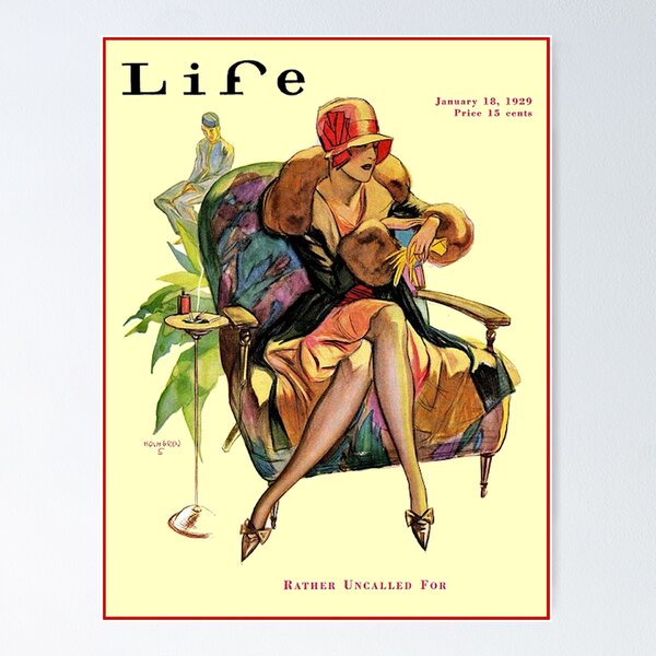 Vista previa del artículo con la obra «LIFE: Impresión publicitaria de portada de revista Vintage 1929», diseñado y vendido por posterbobs.