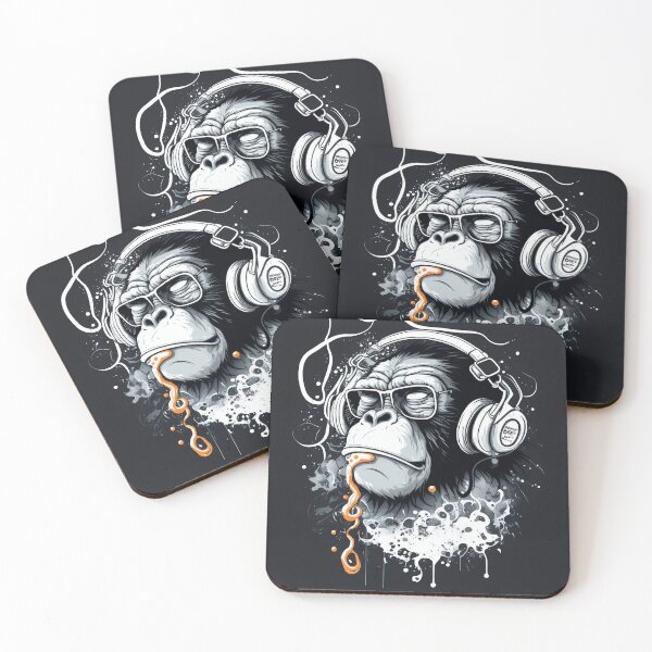 Item preview, Drooling monkey listens to music designed and sold by MAV-Arts.