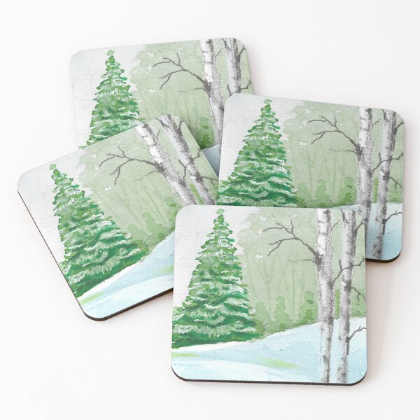 Item preview, Birch Tree Winter designed and sold by ReneeDixonArt.