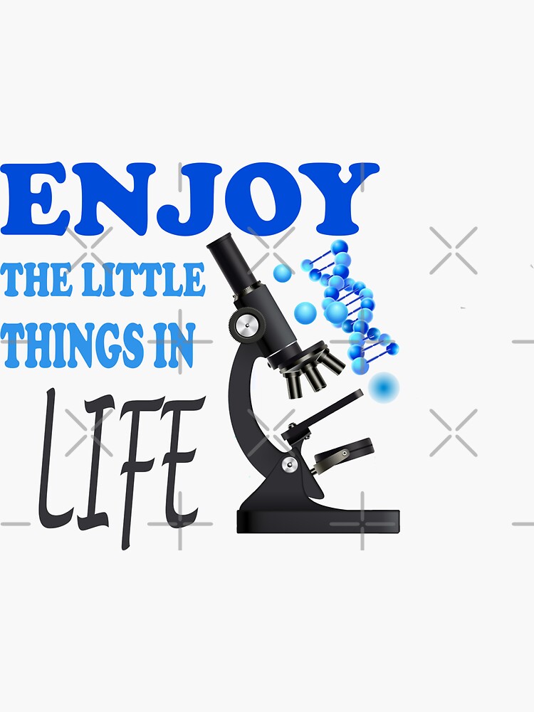 "funny microscope, microbiologists biology nerd science lab" Sticker